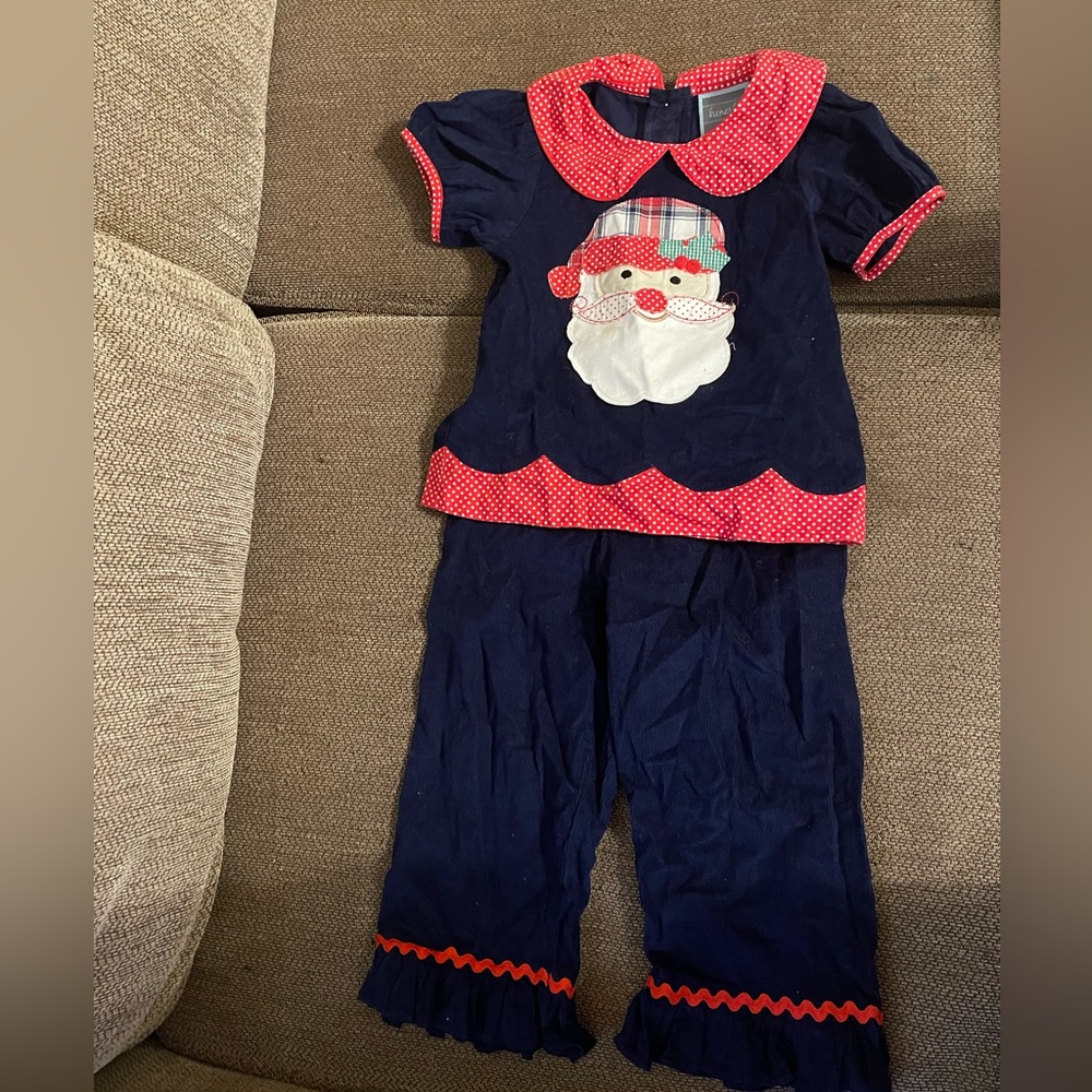 Little girls Christmas 2 piece set